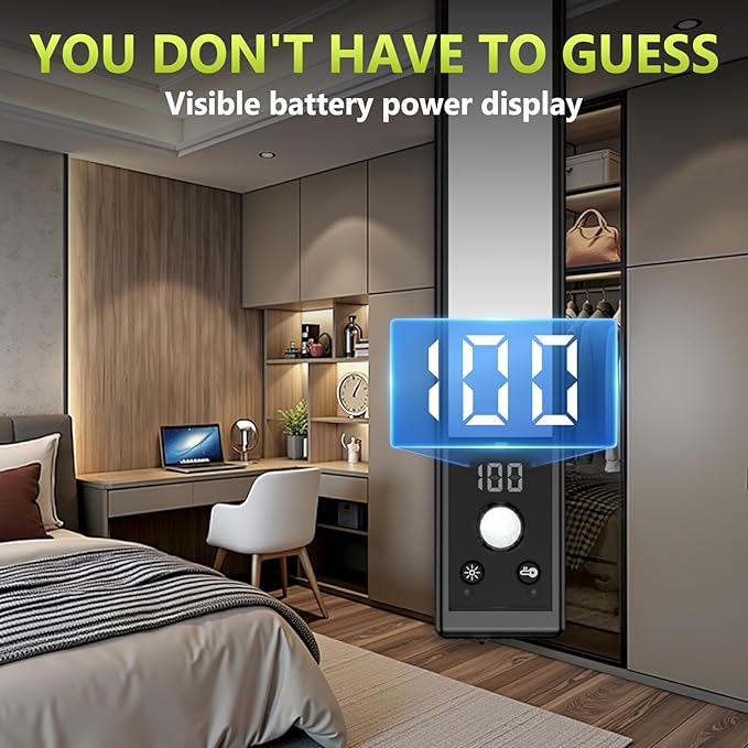 6 Pack 10" Under Cabinet Lights with Digital Display,52 LED Rechargeable Motion Sensor Light Indoor,3 Color Temperatures, Magnetic Dimmable Closet Lights, Under Counter Light for Kitchen