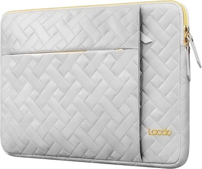 Lacdo 14 Inch Laptop Sleeve Case for HP Lenovo Dell ASUS Acer Chromebook 14 / HP Stream 14 / Dell Inspiron 14 / Lenovo IdeaPad 14 / Acer Spin/ASUS ZenBook Computer Bag Water-Resistant, Space Gray