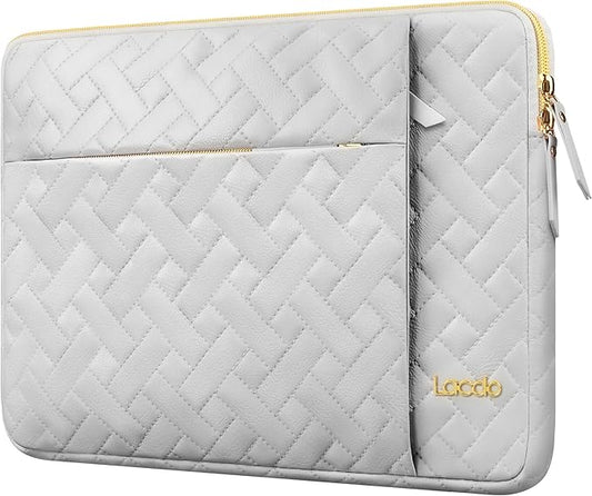 Lacdo 15-15.6 Inch Laptop Sleeve Case for Acer HP Dell ASUS Laptop, Acer Aspire 15, HP Pavilion/Envy 15, Dell Inspiron/Latitude 15, ThinkPad/IdeaPad 15, ASUS Vivobook 15 Computer Bag, Space Gray