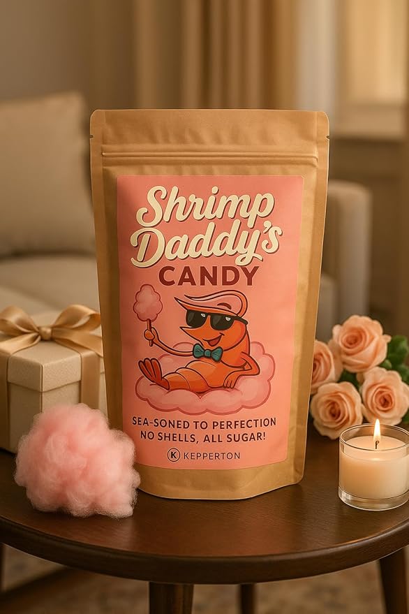 Shrimp Daddy's Candy - Premium Cotton Candy from Kepperton - A Whimsical Treat for Birthdays, Holidays, and Bachelorette Parties