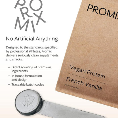 ProMix Nutrition Vegan Protein Powder, 25g Plant Based Organic Canadian Yellow Pea Protein, Vitamin B12, BCAAs, Gluten-Free - Vanilla, 2.5 Pound