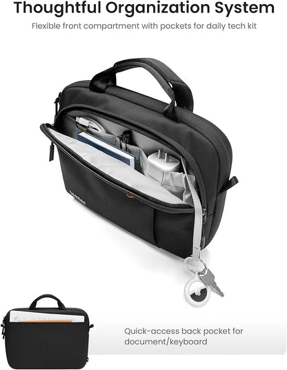 tomtoc 360 Protective Tablet Shoulder Bag compatible with 13-inch iPad Pro M4/13-inch iPad Air M2 with Magic Keyboard 2024, 12.9-inch iPad Pro 6th/5th/4th/3rd Gen, Water-Repellent Tablet Case Sleeve