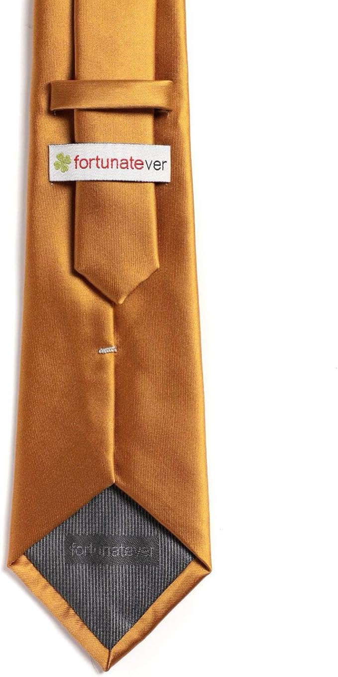 Mens Solid Satin Mens Tie With Hanky,Handmade Neckties For Men
