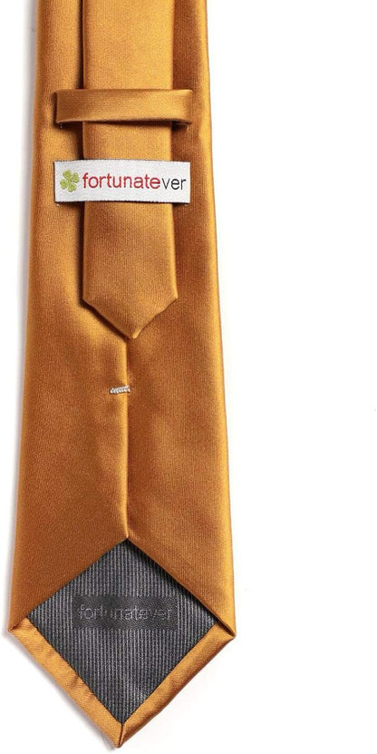 Mens Solid Satin Mens Tie With Hanky,Handmade Neckties For Men