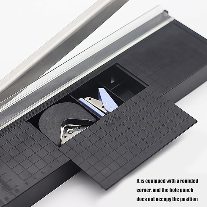 Multifunctional Paper Cutter with Accuracy Cutter 8 Sheets Photo Trimming Device for Office School and Home Use Office Paper Trimmer