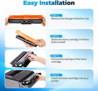 TN227 TN223 Toner Cartridge Replacement for Brother TN227 TN227BK TN223BK TN-227BK TN-223BK Compatible for Brother MFC-L3770CDW HL-L3270CDW HL-L3290CDW MFC-L3710CW HL-L3210CW HL-L3230CDW (2 Bk)