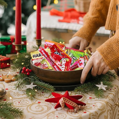 Bulk Christmas Candy Variety Pack 5 Pound - Individually Wrapped Assorted Candies for Stocking Stuffers, Holiday Parties, Pinata Fillers, Classroom, Office Bowls & Treats - Approx. 250 Pieces
