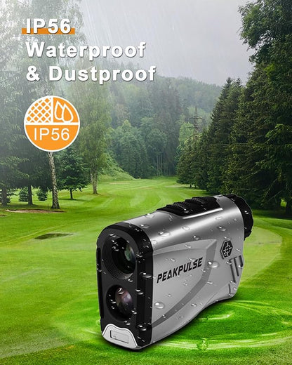 Golf Rangefinder 650/1200/1700 Yards Range Finder Golfing 6X Magnification 0.5 Yard Accuracy Flag Pin Lock Vibration Fast Focus High Clarity Display Easy to Use