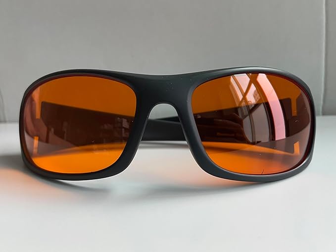 Bloomoak 99% Blue Light Blocking Glasses,Nighttime Sleep,Fully Wraparound Your Eyes with No Leaks for Side Glare/Dry Eyes