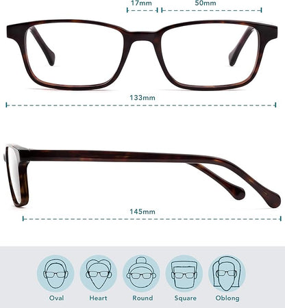 Felix Gray Carver Blue Light Glasses Men & Women, Blue Light Blocking Glasses, Gaming Glasses, Computer Glasses