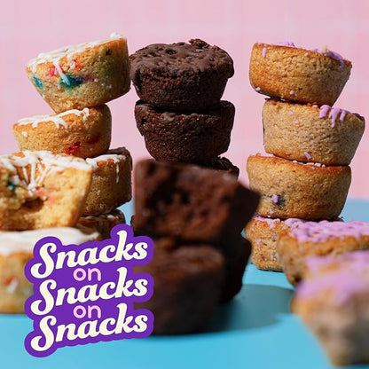 Prime Bites Minis | Protein Mini Muffins from Alpha Prime Supplements | High Protein, Collagen Fortified Low Sugar Treat | Delicious Snack | 12 Packs per Box - Blueberry