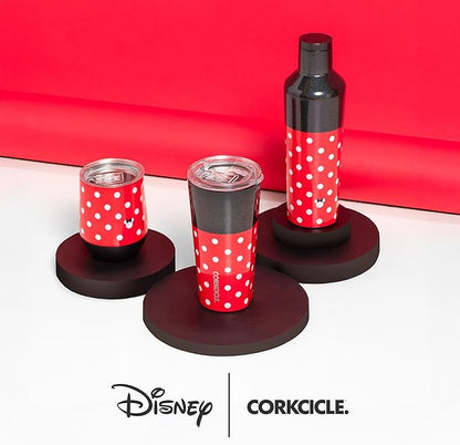 Corkcicle Classic Coffee Mug - Triple Insulated Stainless Steel for Travel - Shatter-Proof Lid - Keeps Drink Hot Over 3 Hours - Holiday Mug Gift - Great for Gifting Warmth - 16 oz - Minnie Tie Dye