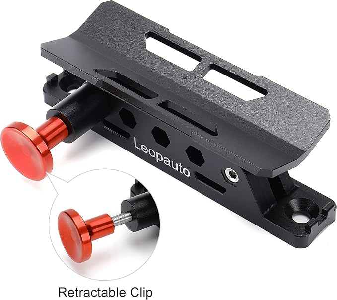 Vehicle Fire Extinguisher Mount Bracket, Aluminum Adjustable Quick Release Roll Bar Fire Extinguisher Bottle Mount with 8 Clamps, Compatible with Jeep Wrangler JK TJ Rubicon UTV, Black