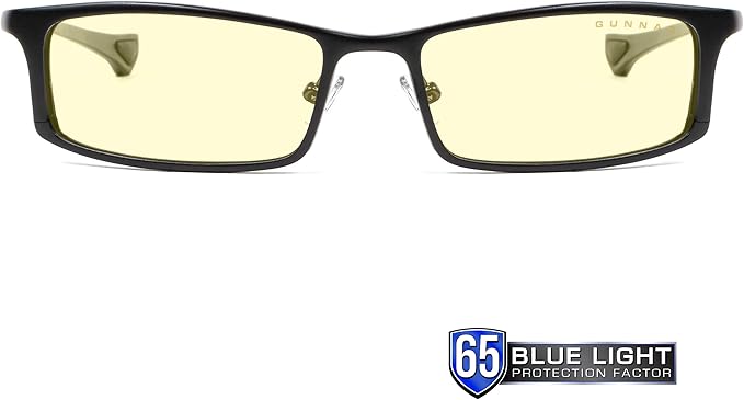 Computer Reading Glasses | Blue Light Blocking Reading Glasses|Phenom 3.0x Power by GUNNAR 65% Blue Light Protection & Sun Lens, 100% UV Light, Anti-Reflective To Protect & Reduce Eye Strain & Dryness