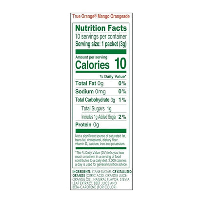 True Citrus Orange, Mango, 1.06 Oz, (Pack of 10- 0.11 oz each)