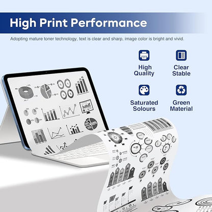 TN-820 Toner Cartridge 2-Pack Replacement for Brother TN820 Black Toner Cartridge HL-L6200DW MFC-L5850DW MFC-L5700DW HL-L5200DW MFC-L5900DW Printer