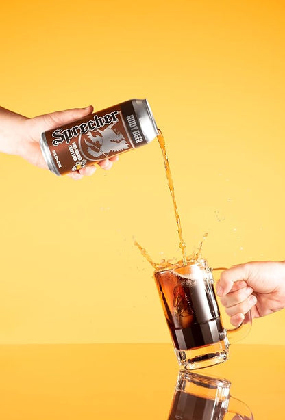 Sprecher Root Beer, Fire-Brewed Gourmet Craft Soda with Real Honey, Caffeine Free, Gluten Free, 16 fl oz Cans (12 Pack)