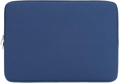 RAINYEAR Laptop Sleeve Case Compatible with 13.3 Inch Notebook Computer Tablet Chromebook 14" MacBook Pro M1 M2 M3 M4 Pro/Max Soft Cover Protective Case Zipper Carrying Bag (Navy Blue)