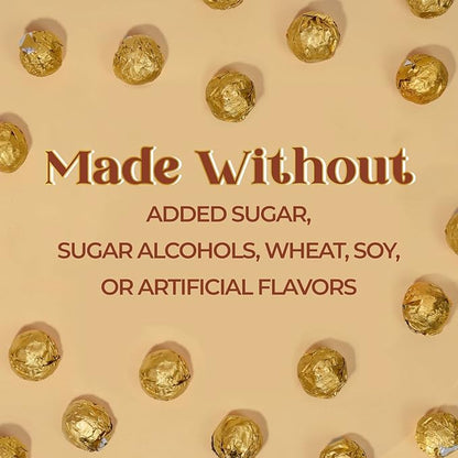 ChocZero Milk Chocolate Hazelnut Truffles, Zero Added Sugar, Gluten Free, Keto Holiday Gift, High Fiber, 16 Individually Wrapped Pieces, 8.5 Ounce (Pack of 1)