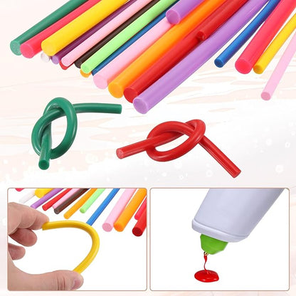 PATIKIL Hot Glue Sticks for Glue Gun, 10 Pcs Colored Hot Melt Adhesive Glue Sticks Bulk for DIY Projects Craft Art Decoration Home Repairs, Rose (7.9" x 0.43")