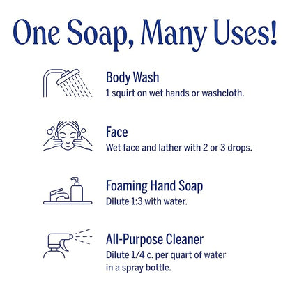 Dr. Bronner's Magic Soap-Pure-Castile Liquid Refill (Citrus, 32 ounce, 2-Pack) - Made with Regenerative Organic Certified Oils, For Body, Hair, Laundry, Pets & Dishes - Concentrated, Vegan, Non-GMO