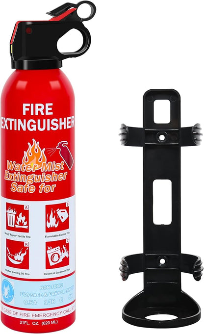 1 Pack Fire Extinguisher for Home, Kitchen, Car, and Grill,Ompact Water-Based A, B, C, K Extinguisher with Portable Non-Toxic Prevent Re-Ignition Easy Clean