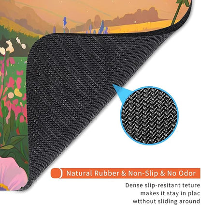 Square Mouse Pad Natural Scenery,Personalized Premium-Textured Custom Mouse Mat Design,Washable Mousepad Lycra Cloth,Non-Slip Rubber Base Computer Mouse Pads for Wireless Mouse