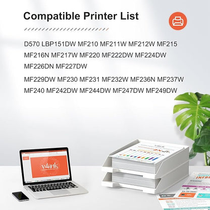 v4ink 2PK Compatible CRG137 Toner Cartridge Replacement for Canon 137 Toner Cartridge Black Ink for Canon ImageClass D570 MF232W MF236N MF242DW MF244DW LBP151DW MF210 MF220 MF230 MF231 MF240 Printer