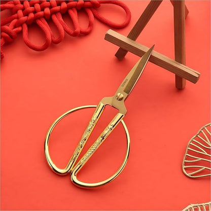 Gold Scissors, Ribbon Cutting Scissors for Grand Opening Ceremonies, Special Events Inaugurations and Ceremonies, Right/Left Handed 5.91"