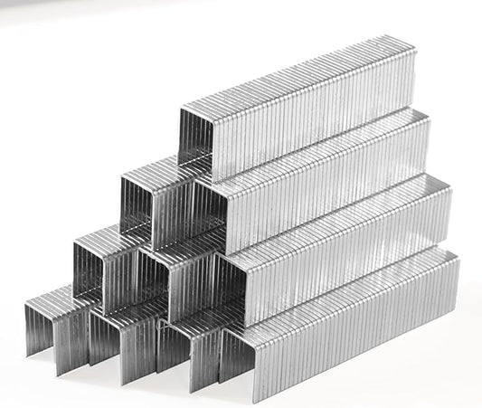 Heavy Duty T50 9/16 inch Length Staples 700-Count, 3/8" Crown 20 Gauge Galvanized, for Pneumatic, Electric, manual T50 Stapler Gun