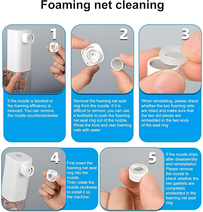 Foaming Hand Soap Dispenser Automatic - Puppy Soap Dispenser for Bathing, Shampoo Frother | Touchless Design, Rechargeable 1200mAh Battery, 300ml Capacity, ABS Material, 21x8.5cm