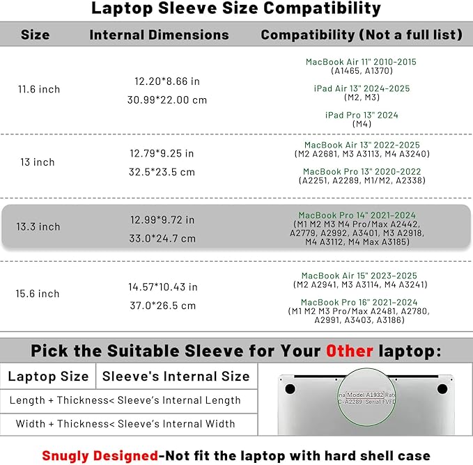 Allinside 13-13.3 inch Laptop Sleeve Case for MacBook Pro 14 2021-2024/MacBook Air 13 2010-2017/MacBook Pro 13 2010-2015, Waterproof PU Leather Laptop Sleeve Bag Protective Vertical Case Cover, Gray