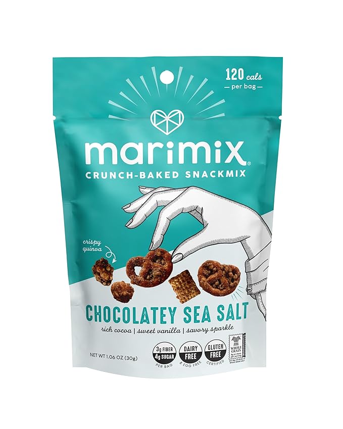 Marimix Mini Snack Mix - 6 pack (Mini Chocolatey Sea Salt, 6 Pack)