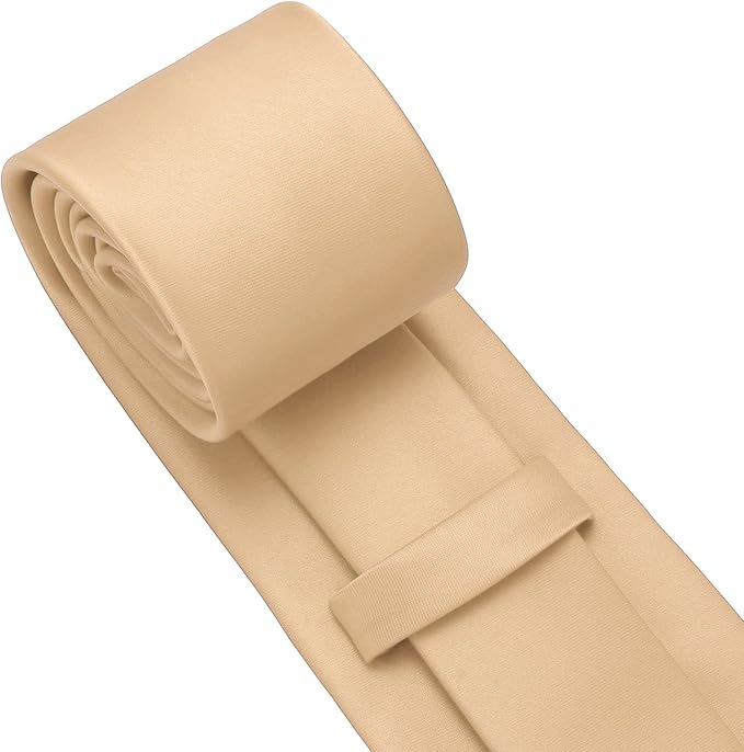 PenSee Men's Tie Set Solid Pure Color 3.15" (8CM) Classic Formal Plain Necktie and Pocket Square Set For Men