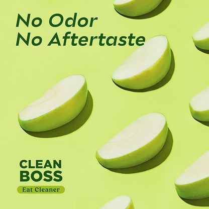 CleanBoss Eat Cleaner Triple-Action Fruit + Veggie Wash Refill - 64 oz - Removes Harmful Residue - Keeps Produce Fresh Up to 5X Longer - Vegan, Gluten Free