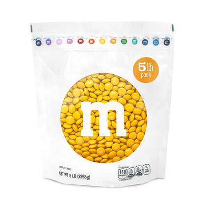 M&M’S WORLD M&M’S Yellow Milk Chocolate Candy - 5-Pound Chocolate Candy Bulk for Party Favors, Birthdays, Easter, Graduations, Themed Celebrations, and More