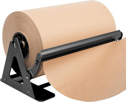 DIY Crew 12 Inch Paper Roll Dispenser and Cutter - Heavy-Duty Wall Mountable, Non Slip Tabletop - Kraft, Freezer, Butcher Paper - Up to 1000ft Rolls