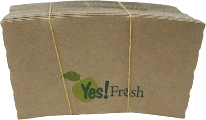 Yes!Fresh Disposable White 12 oz Paper Hot Coffee Cups with Lids for Office Parties Home Travel Corrugated Sleeve Hot Drink Cups(White 12 oz 50 count)