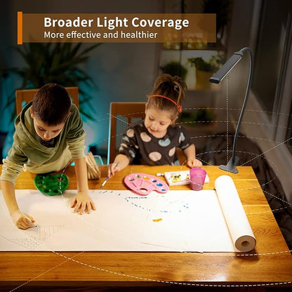 iZELL Reading Light, Book Light for Reading in Bed [77 LEDs Light with 3 Color Modes & 10 Brightness Levels] 27.6-inch Flexible Gooseneck LED Desk Lamps, Easy Clip on USB Reading Lamp for Table