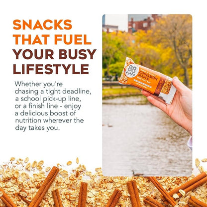 88 Acres Granola Bars | Gluten Free, Nut-Free Oat and Seed Snack Bar | Vegan & Non GMO | 12 Pack (Cinnamon Maple)