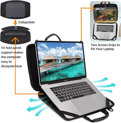 BUG 14.2-15.6 Inch Laptop Case Hard Shell, Protective Laptop Carrying Case with Stand for Heat Dissipation