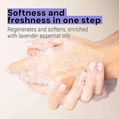 Panier des Sens - Moisturizing Hand Soap - Lavender Aromatic Fragrance - French Savon de Marseille Soap with Coconut Oil - Refillable Kitchen & Bathroom Soap - 16.9 Fl.oz Hand Wash 97% Natural