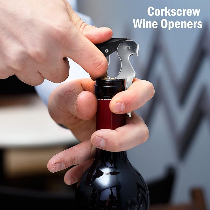 Honoson Wine Keys Opener Travel Wine bottle Opener Waiter Beer Bartender for Home Office Kitchen Restaurant Bar Applications (Black,150 Pcs)