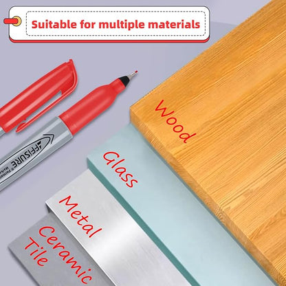 Red Ultra Fine Point Permanent Marker, 20 Pack, 0.4 mm, Precision Fine Tip for Detailed Writing, Art, Crafts & Labeling on Paper, Plastic, Glass, Metal, Waterproof, Fade-Resistant Ink