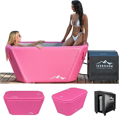 Ice Plunge Tub with Water Chiller - 1HP Efficient Hot and Cold Water Chiller for Ice Bath - Premium Ice Bath Tub with Chiller - WiFi - Filter - Ozone/UV - Ice Bath with Chiller