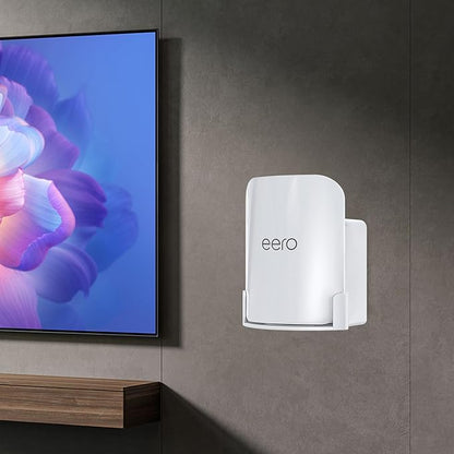 EDUP Wall Mount for eero Pro 7, Space-Saving Holder with Cable Management, Compatible Only with eero Pro 7, for Wall & Outlet Mounting- Includes Screws & Quick Start Guide (White, 1 Pack)