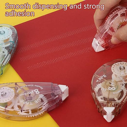 acDesign Scrapbook Tape,8Pcs Double Sided Tape Roller for Crafts,Glue Tape for Scrapbooking Photo Tape School Office Journaling Supplies