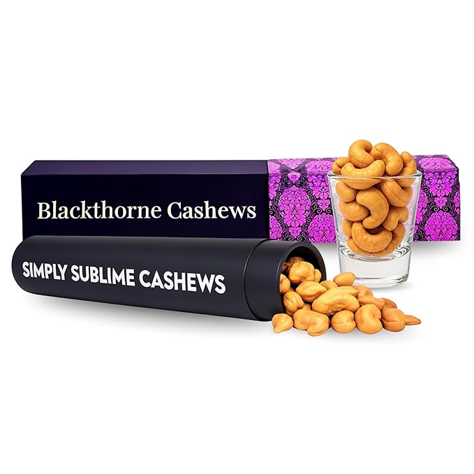 Simply Sublime Cashews Gift Pack – Gourmet Roasted Cashews in Elegant Gift Box – A Sophisticated Present That Speaks to Taste, Generosity & Thoughtful Indulgence – Premium, Handcrafted, Share-Worthy Delight