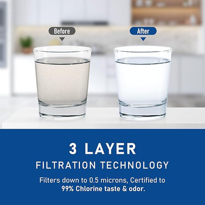 W10295370A Water Filter Replacement, Compatible with Whirlpool EDR1RXD1, EDR1RXD1B, EveryDrop Filter 1, W10295370, Whirlpool WHR1RXD1, KitchenAid KAD1RXD1, P8RFWB2L, P8WB2L, 3 Pack