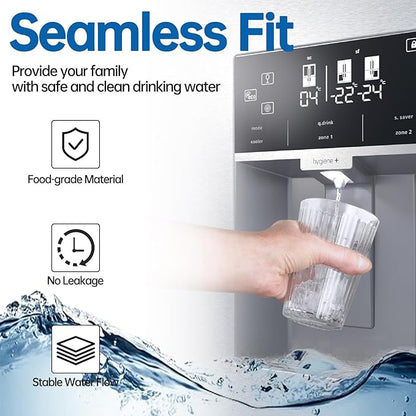 Water Filter Replacement Compatible with EDR1RXD1, Filter 1, W10295370A, EDR1RXD1B, WHR1RXD1, KAD1RXD1, P8RFWB2L, P4RFWB, WD-F38, 46-9081, 46-9930, 3 Pack